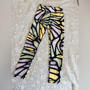 DSG Kids Leggings in Yellow, Pastel Green, and Black